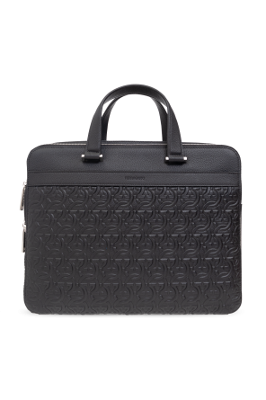 Briefcase with monogram