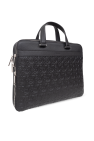 FERRAGAMO BLACK Briefcase with monogram