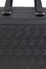 FERRAGAMO BLACK Briefcase with monogram