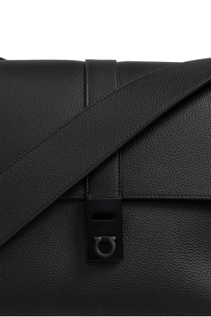 FERRAGAMO Rajah Large Leather Tote Shoulder Bag Beige 537219