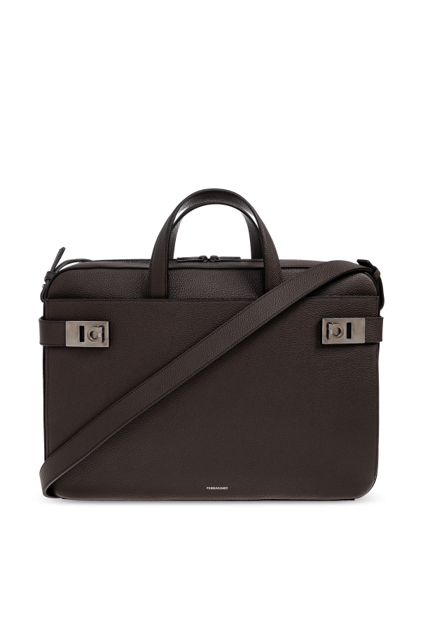 Leather handheld document bag od FERRAGAMO