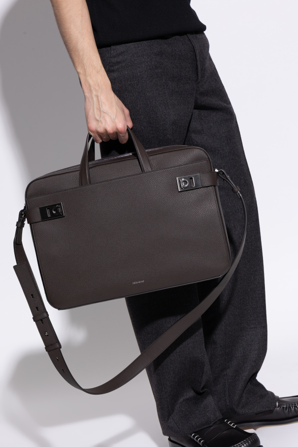 FERRAGAMO Leather handheld document bag