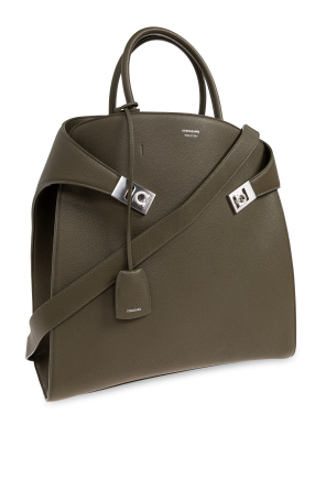 FERRAGAMO Bolso de mano de cuero "Hug"