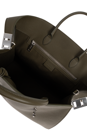 FERRAGAMO Bolso de mano de cuero "Hug"