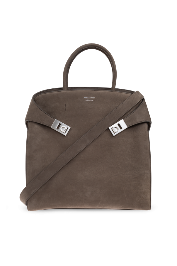FERRAGAMO Suede handbag Hug