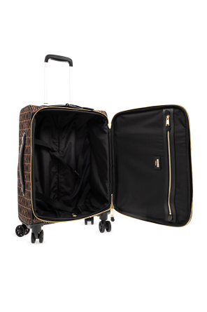 Moschino Monogram suitcase on wheels