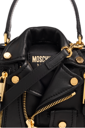 Moschino Shoulder bag with biker jacket motif