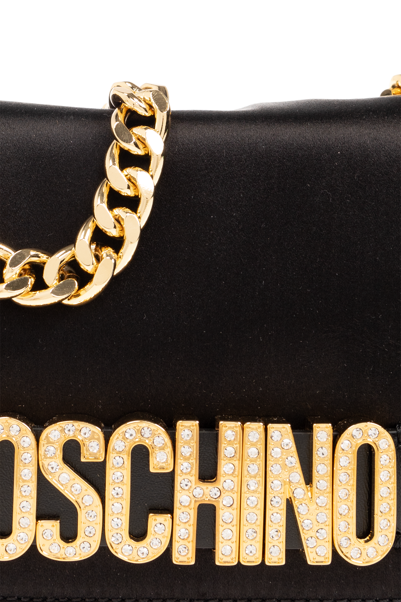 Black Satin shoulder bag Moschino - Vitkac Canada