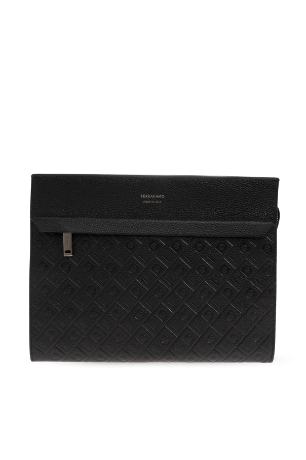 Wristlet pouch with strap od FERRAGAMO