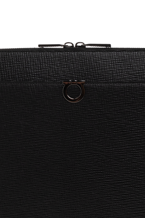 FERRAGAMO Leather document pouch