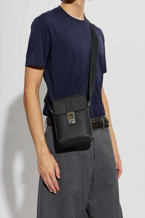 FERRAGAMO Bolso de cuero "Twins"