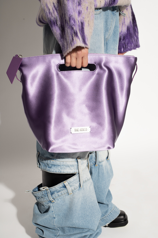 The Attico ‘Via dei Giardini 30’ satin shoulder bag