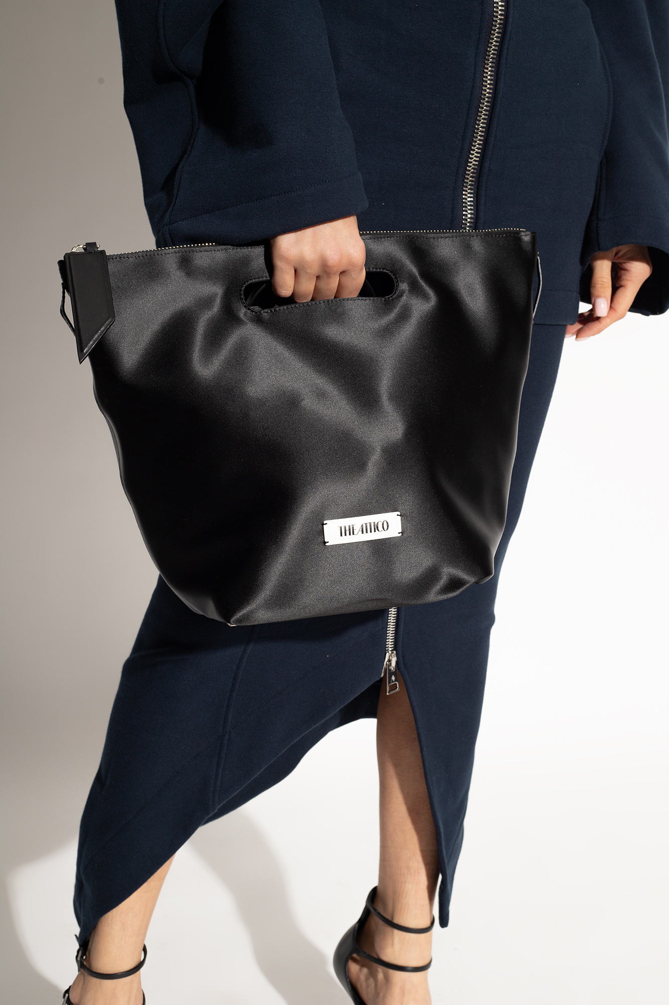 The Attico ‘Via dei Giardini 30’ satin bag