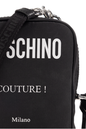 Moschino Shoulder olive bag with logo