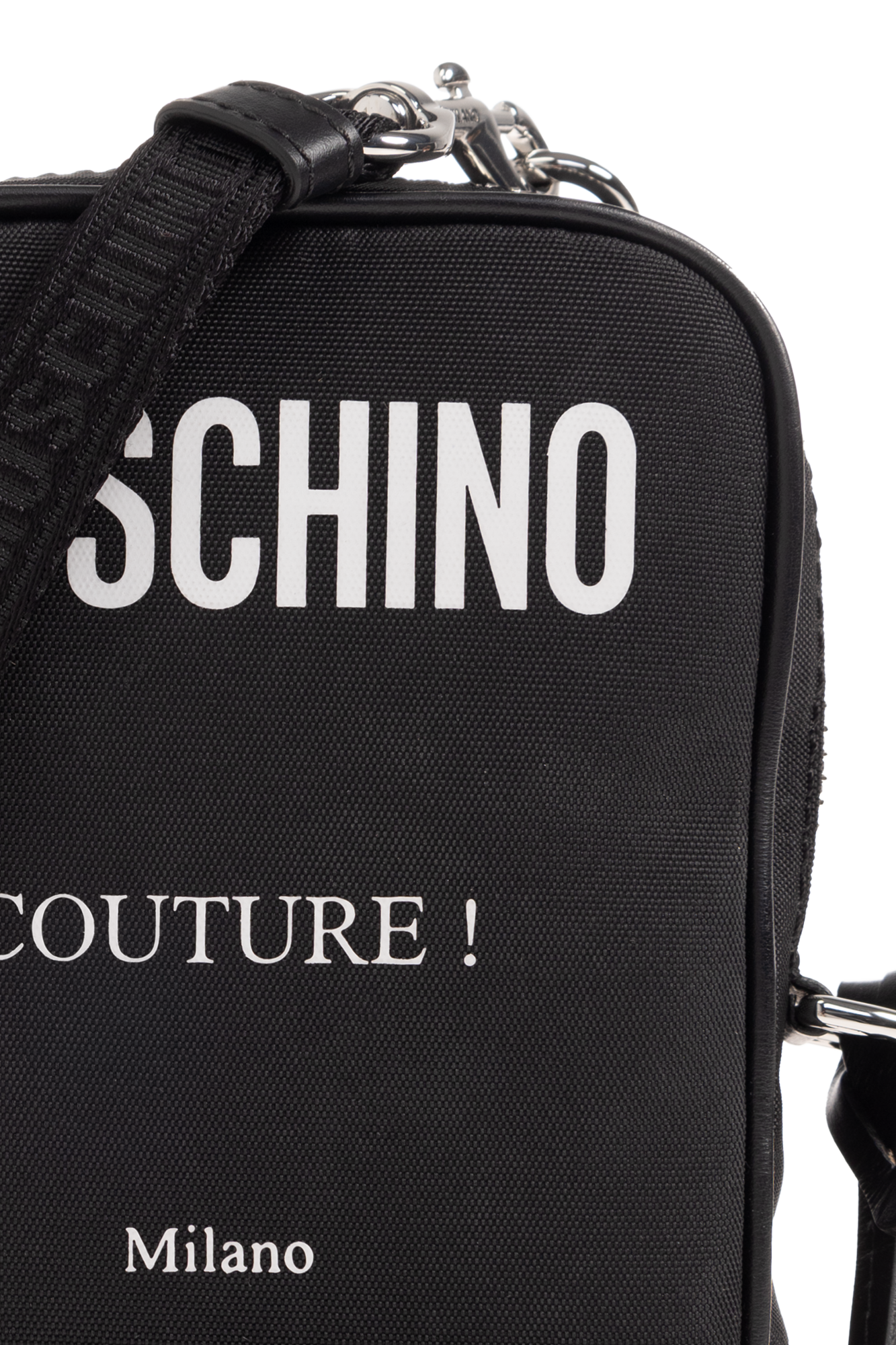 Black Shoulder bag with logo Moschino - Bag Temperature Fahrenheit -  IetpShops Italy