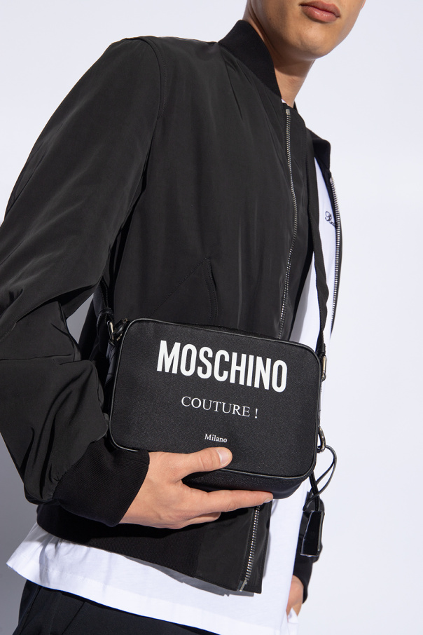 Moschino Neonoe Damier Azur Shoulder Bag White