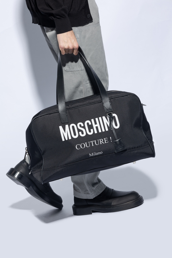 Moschino Duffel bag Odessa with logo