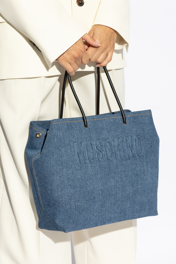 Moschino Jeansowa torba typu `shopper`