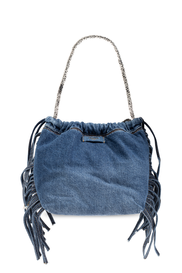 Moschino Jeansowa torba typu `bucket`