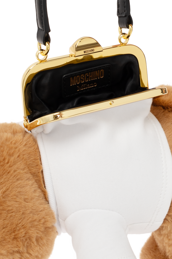 Beige Shoulder bag with bear motif Moschino - Vitkac GB