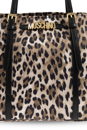 Moschino Torba typu `shopper` z motywem zwierzęcym