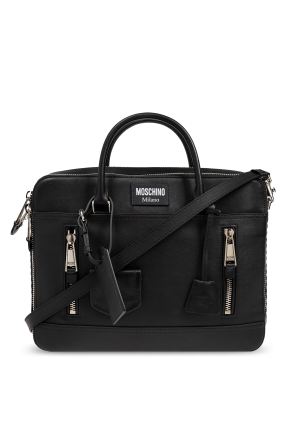 Leather briefcase od Moschino