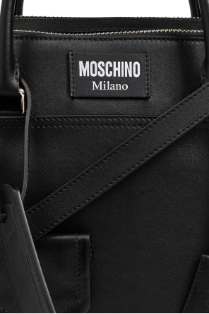 Moschino Leather briefcase