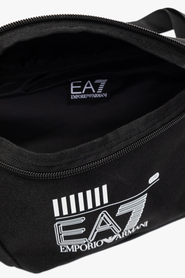 EA7 Emporio chevron-knit Armani ‘Sustainable’ collection belt bag