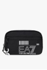 EA7 Emporio Armani BLACK ‘Sustainable’ collection shoulder bag