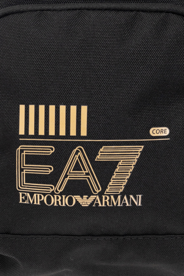 EA7 Emporio logo-print Armani ‘Sustainable’ collection one-shoulder backpack