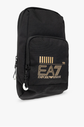 EA7 Emporio logo-print Armani ‘Sustainable’ collection one-shoulder backpack