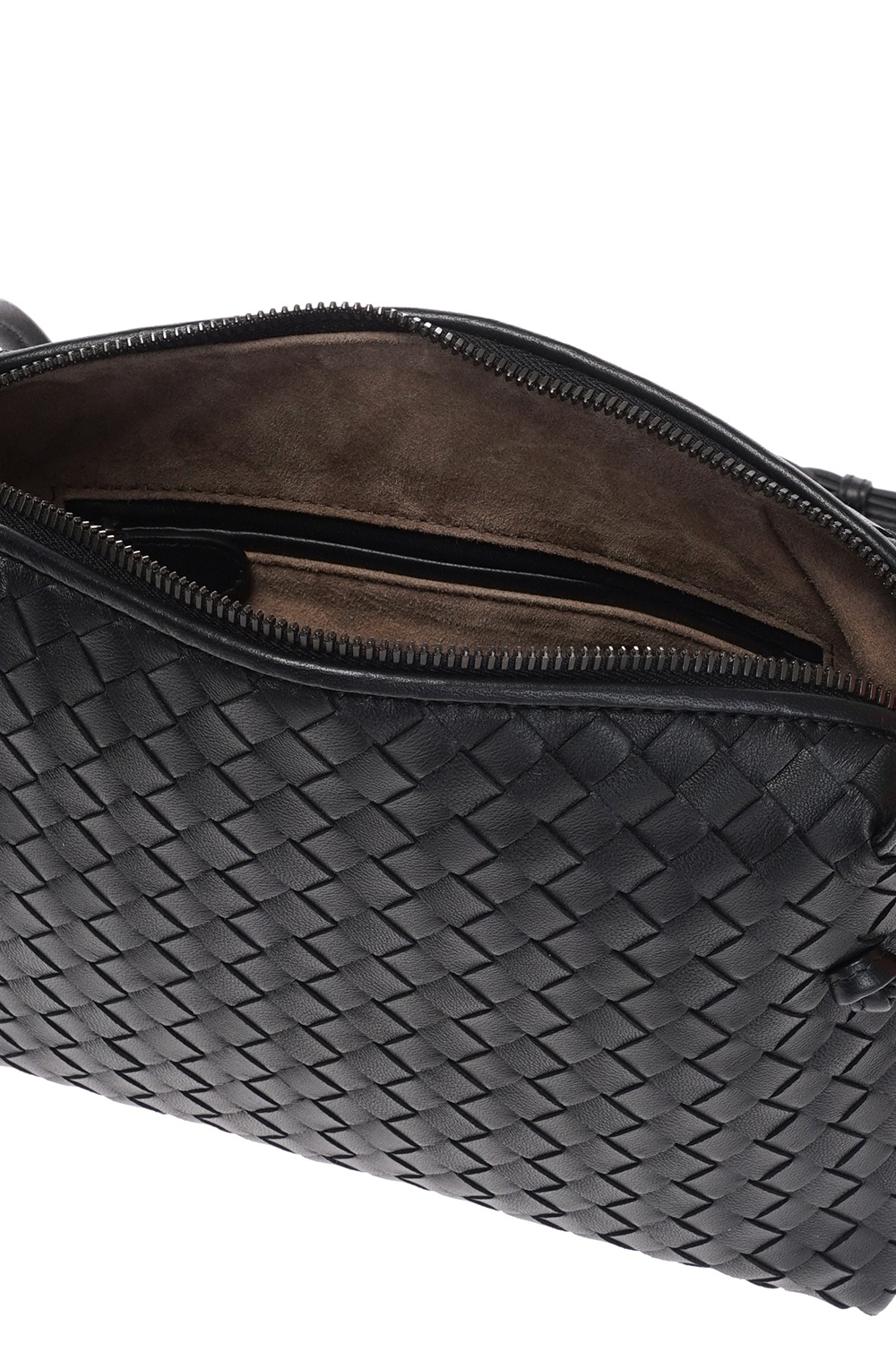 Pre-owned Bottega Veneta Baby Blue Intrecciato Leather Nodini Crossbody Bag  In Default Title