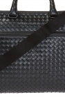 Bottega Veneta BLACK ‘Intrecciato’ weave briefcase