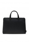 FERRAGAMO BLACK ‘Grigio’ leather briefcase