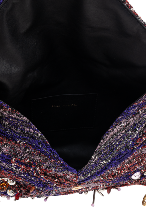 Dries Van Noten Clutch with shiny appliqués