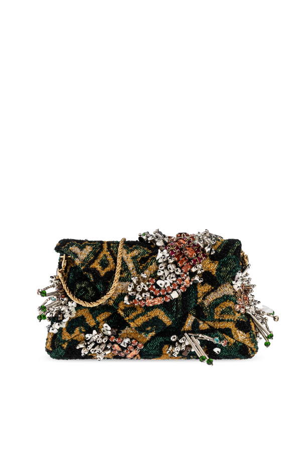 Clutch bag with shimmering embellishments od Dries Van Noten