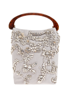 Dries Van Noten Bolso de mano con cristales brillantes