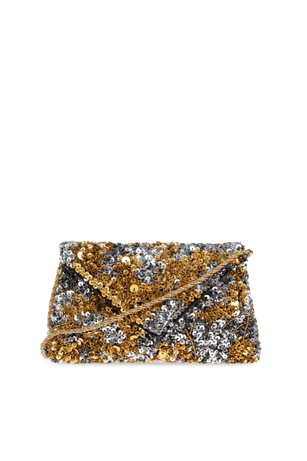 Clutch bag with shimmering sequins od Dries Van Noten
