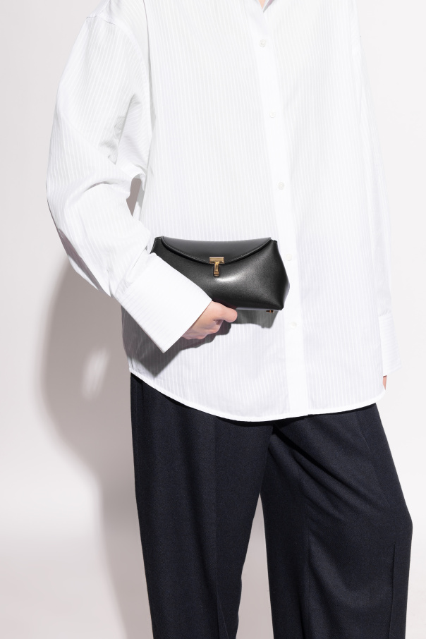 TOTEME ‘T-Lock Mini’ leather clutch