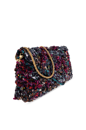Dries Van Noten Clutch with Shimmering Appliqués