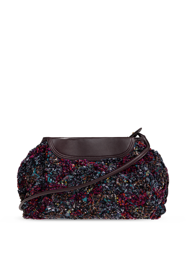 Shoulder bag with shimmering appliqués od Dries Van Noten