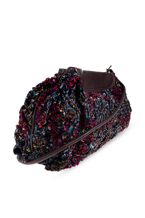 Dries Van Noten Shoulder bag with shimmering appliqués