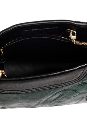 Dries Van Noten Lederhandtasche mit Metallic-Finish