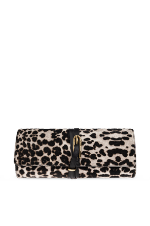 Leather bag with animal motif