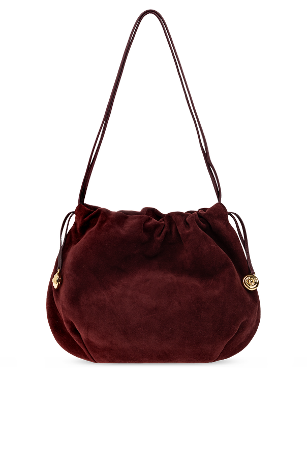 Suede ‘Charm Pouch’ bag od Liffner