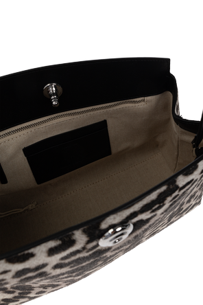 Liffner Leather ‘Pushlock’ bag with animal motif
