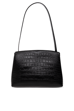Liffner Bolso de cuero ‘Pushlock Black Croc’