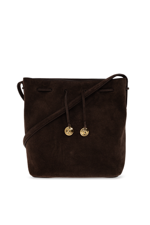 Suede ‘Charm Bucket’ bag