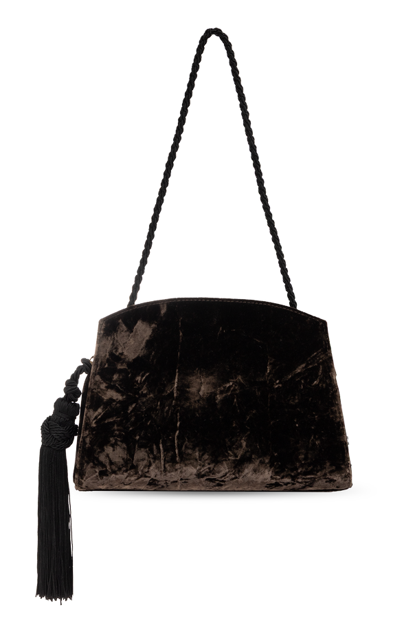 Velvet bag with fringes od Liffner