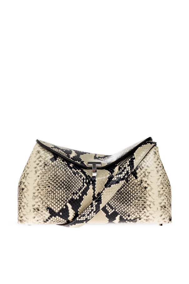 Leather ‘T-lock’ Bag with Animal Motif od TOTEME